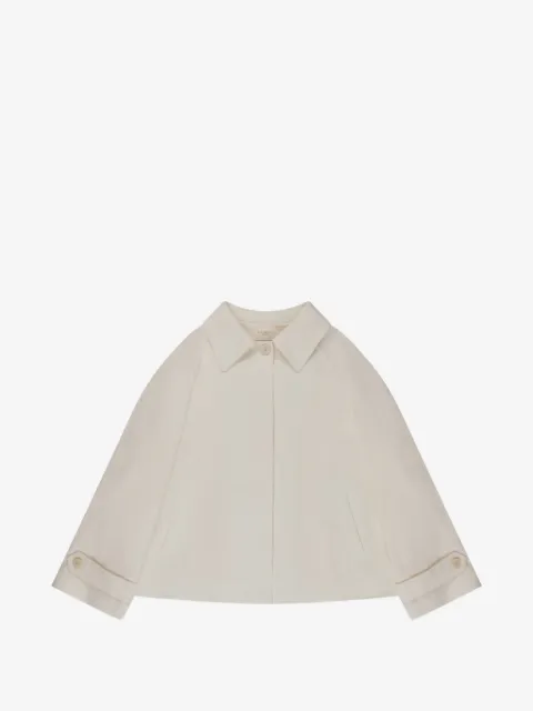 slowear pleat-detail wide-fit jacket