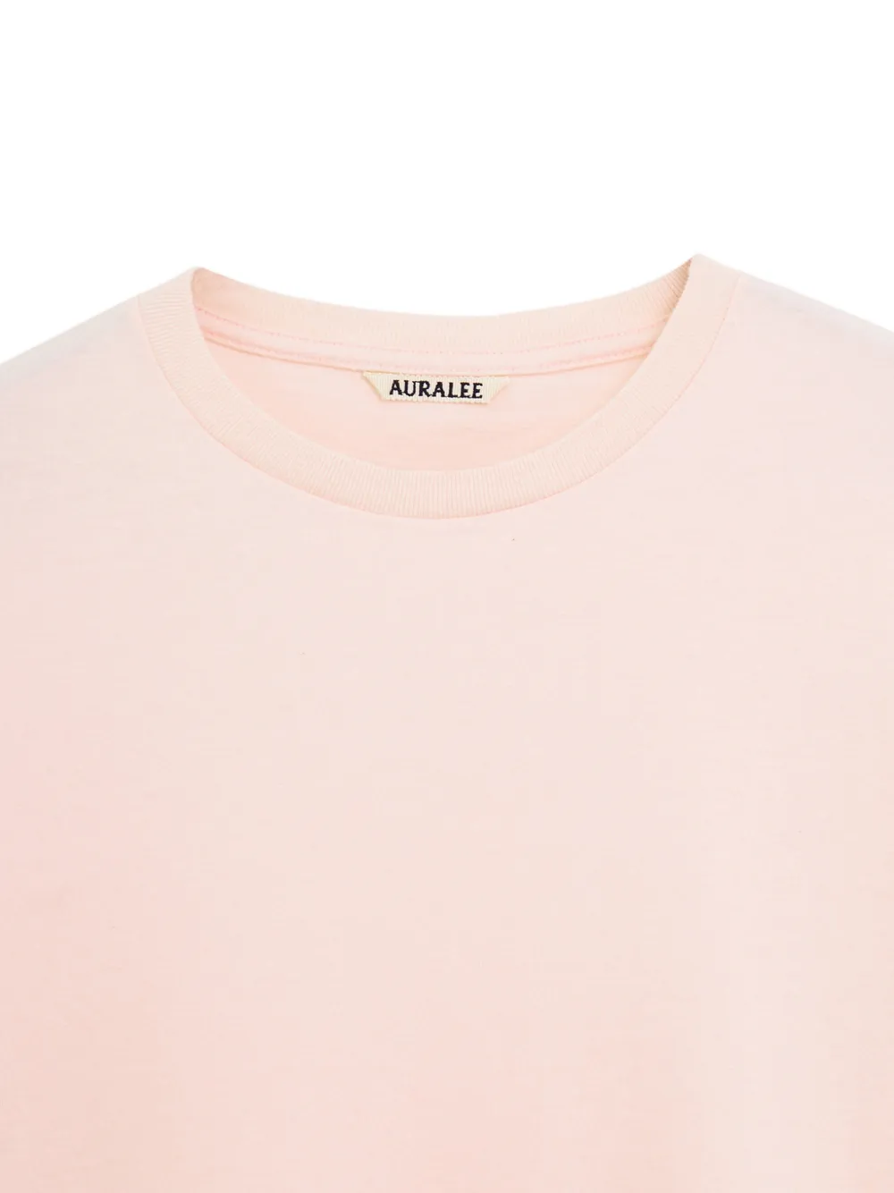 Auralee Gerafeld T-shirt met lange mouwen Roze