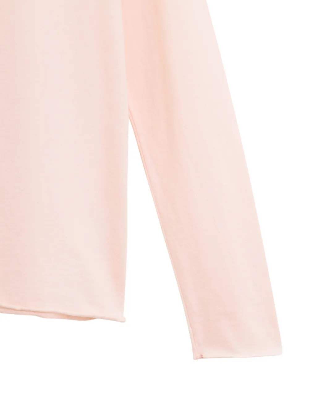 Auralee Gerafeld T-shirt met lange mouwen Roze