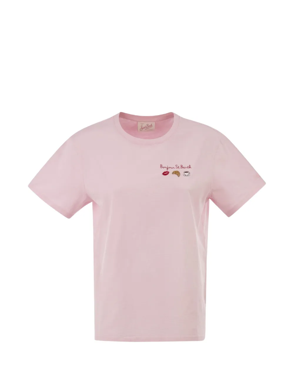 MC2 Saint Barth T-shirt met borduurwerk Roze