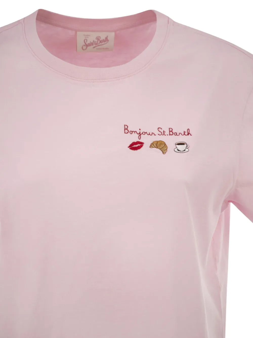 MC2 Saint Barth T-shirt met borduurwerk Roze