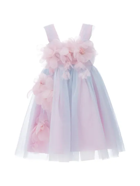 Tulleen Kyra floral-appliqué dress