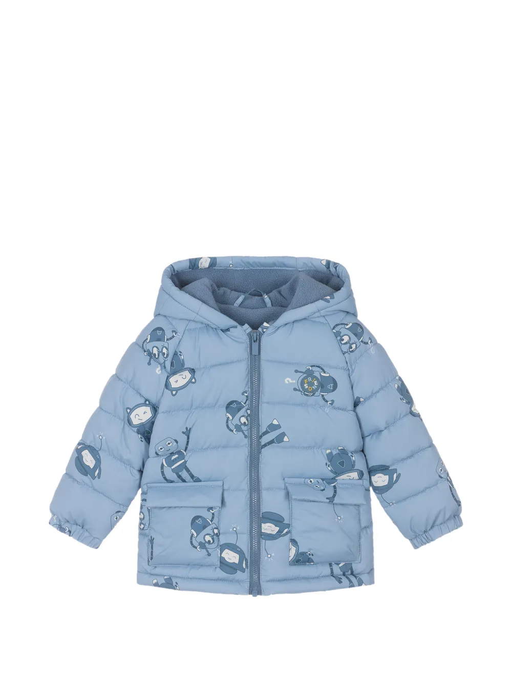 Mayoral robot-print puffer jacket - Blu