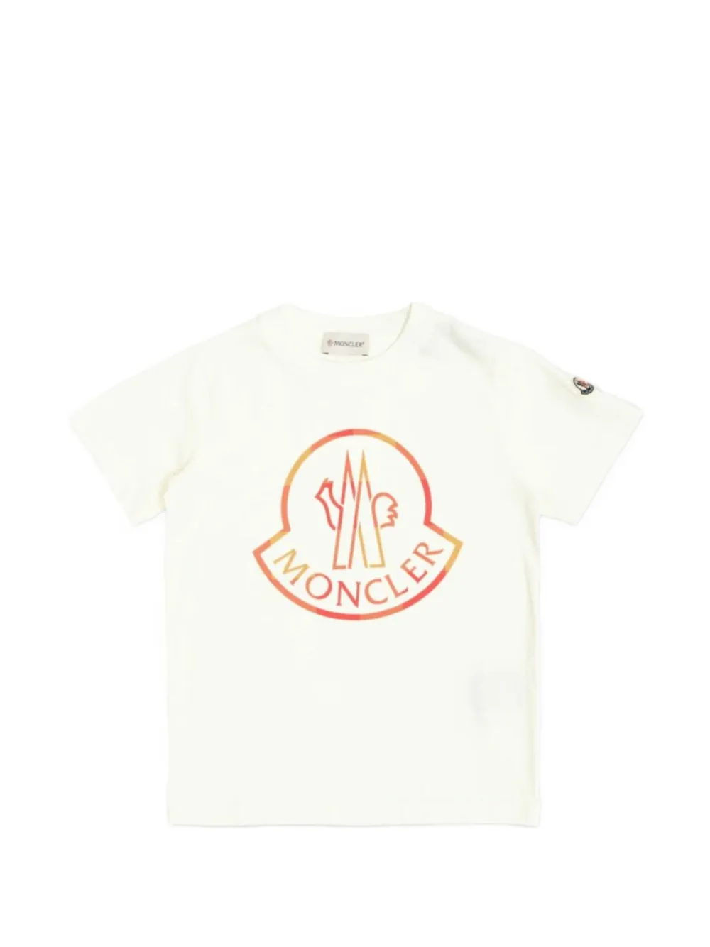 MONCLER GRENOBLE KIDS T-shirt met logoprint Wit