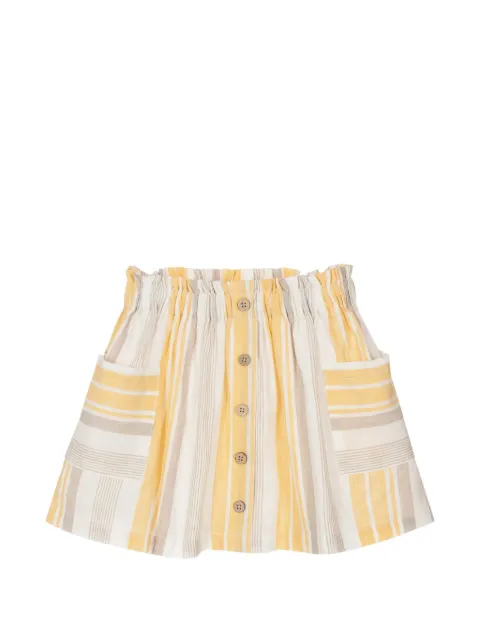 MAX MARA KIDS 스트라이프 플리츠 스커트