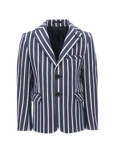 Moustache striped embroidered blazer