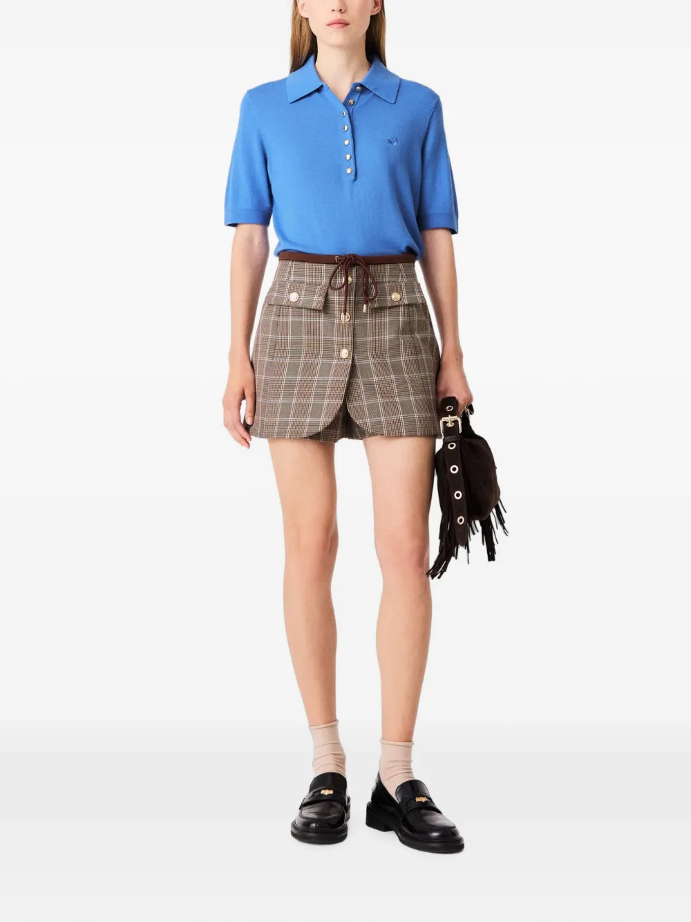 Maje Shorts met gelaagd effect Beige