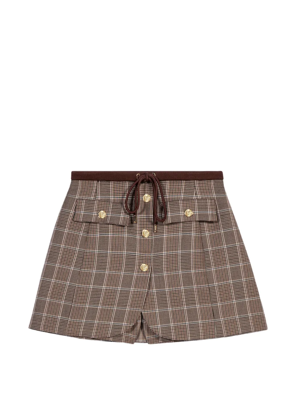 Maje layered-effect suit shorts - Toni neutri
