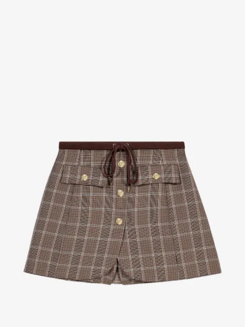 Maje layered-effect suit shorts