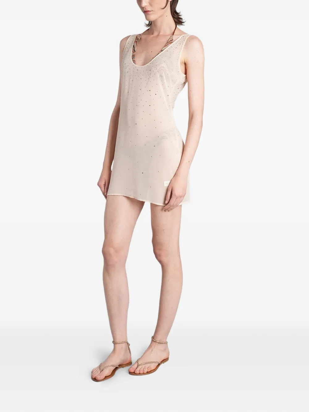 MC2 Saint Barth Raya mini-jurk Beige