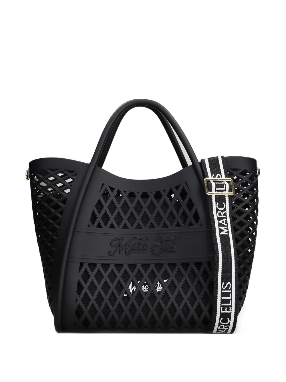 Marc Ellis Borsa tote Flat Basket media - Nero