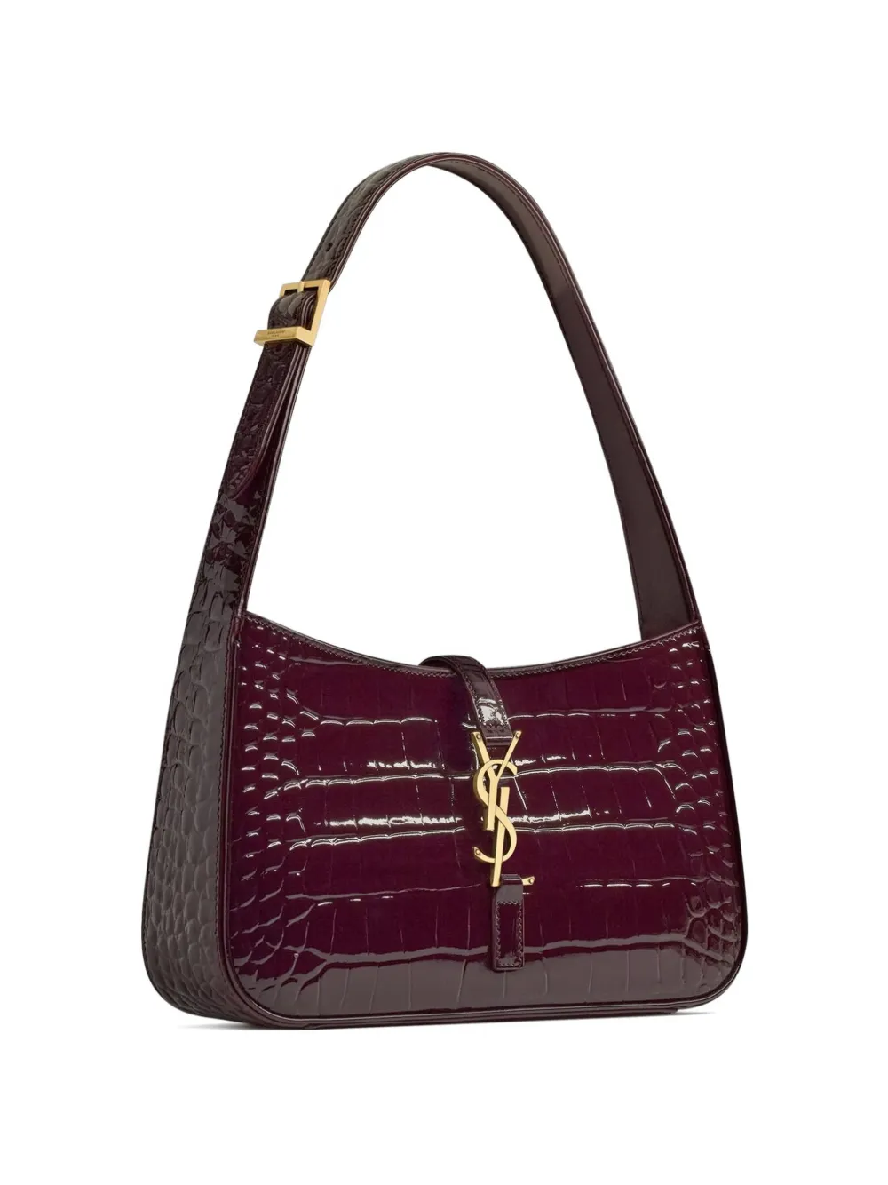 Saint Laurent Le 5 à 7 schoudertas met krokodillen-reliëf Rood