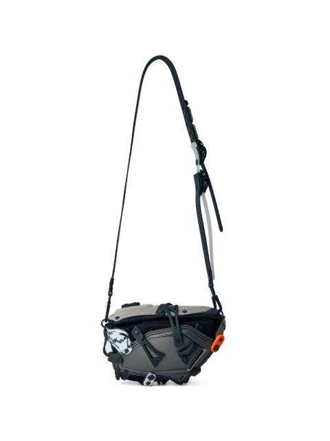 Innerraum panelled mesh messenger bag