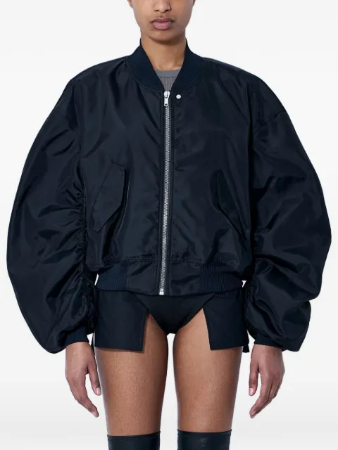 Rick Owens Jumbo Flight ruched-sleeve oversized bomber jacket
