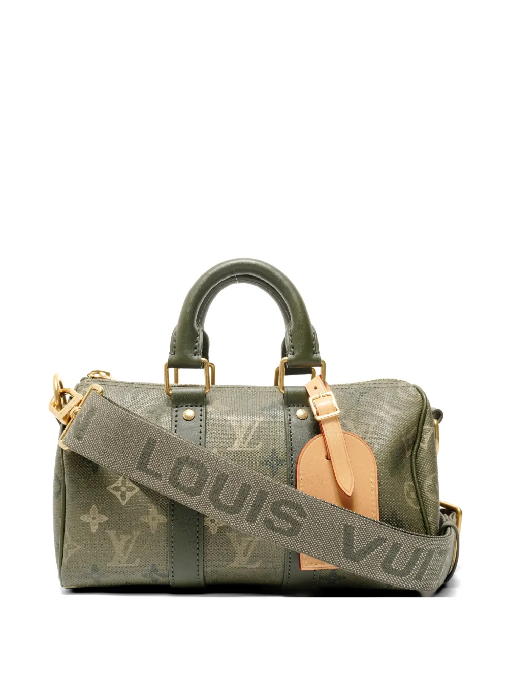 Louis Vuitton Pre-Owned 2021-2025 25 Keepall Bandoulière Monogram tote bag - Verde