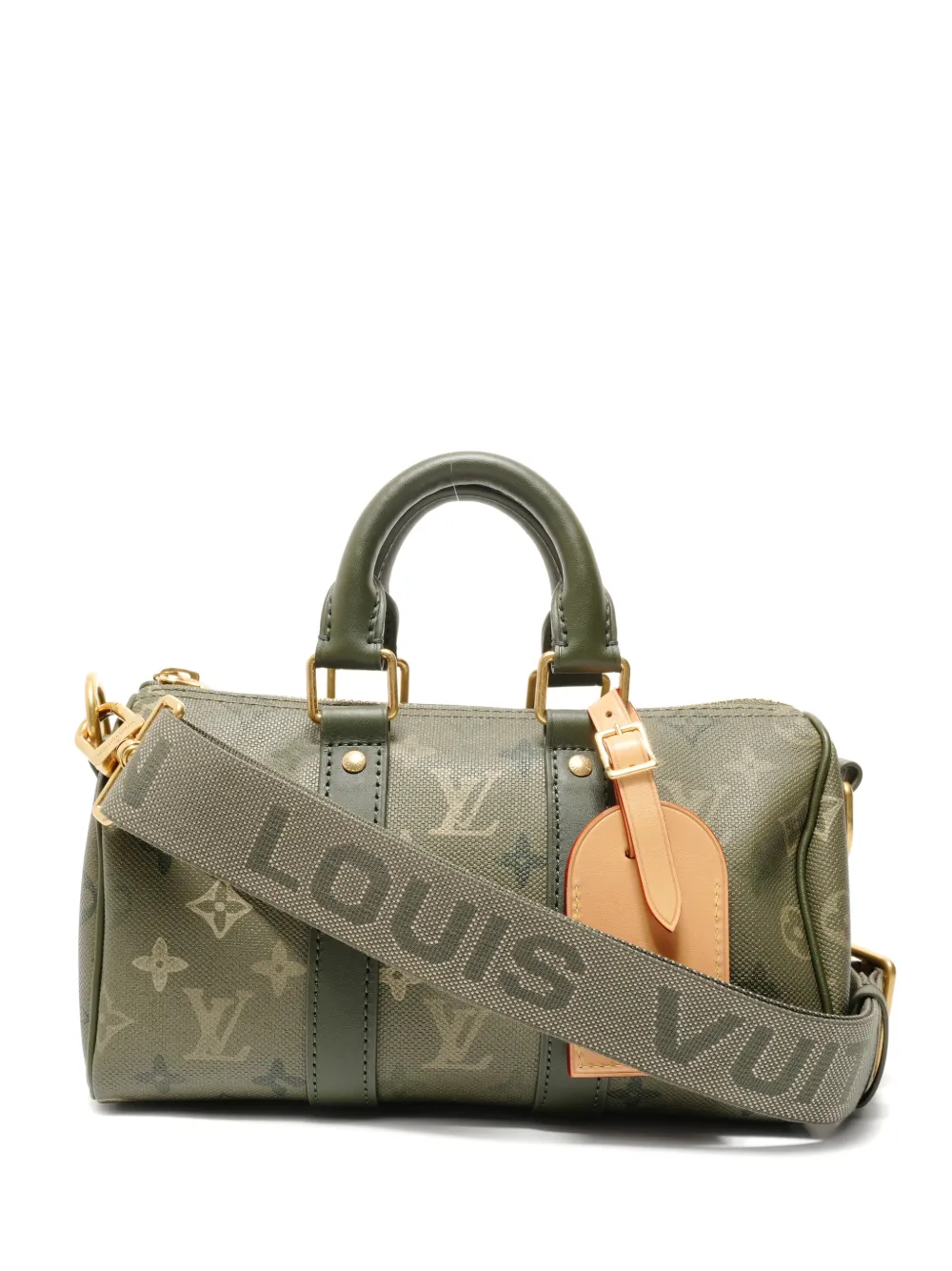 Louis Vuitton Pre-Owned 2021-2025 25 Keepall Bandoulière Monogram tote bag - Verde