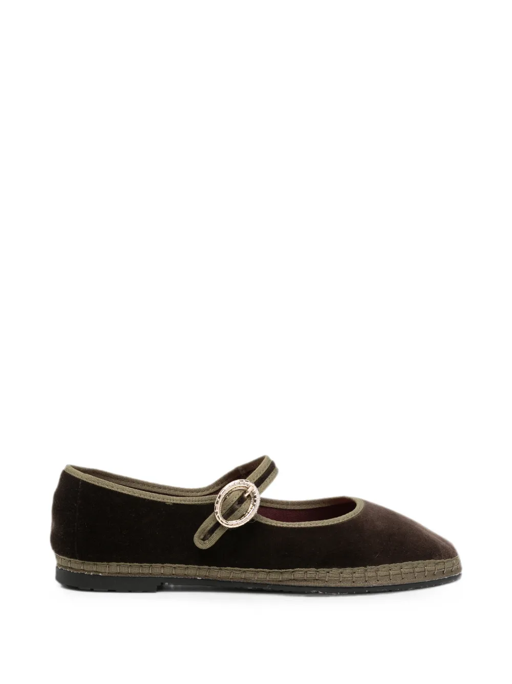 FLABELUS Ulla velvet ballet flats - Marrone