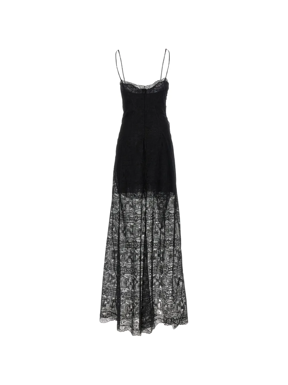 Ermanno Scervino Majolica gedrapeerde midi-jurk Zwart