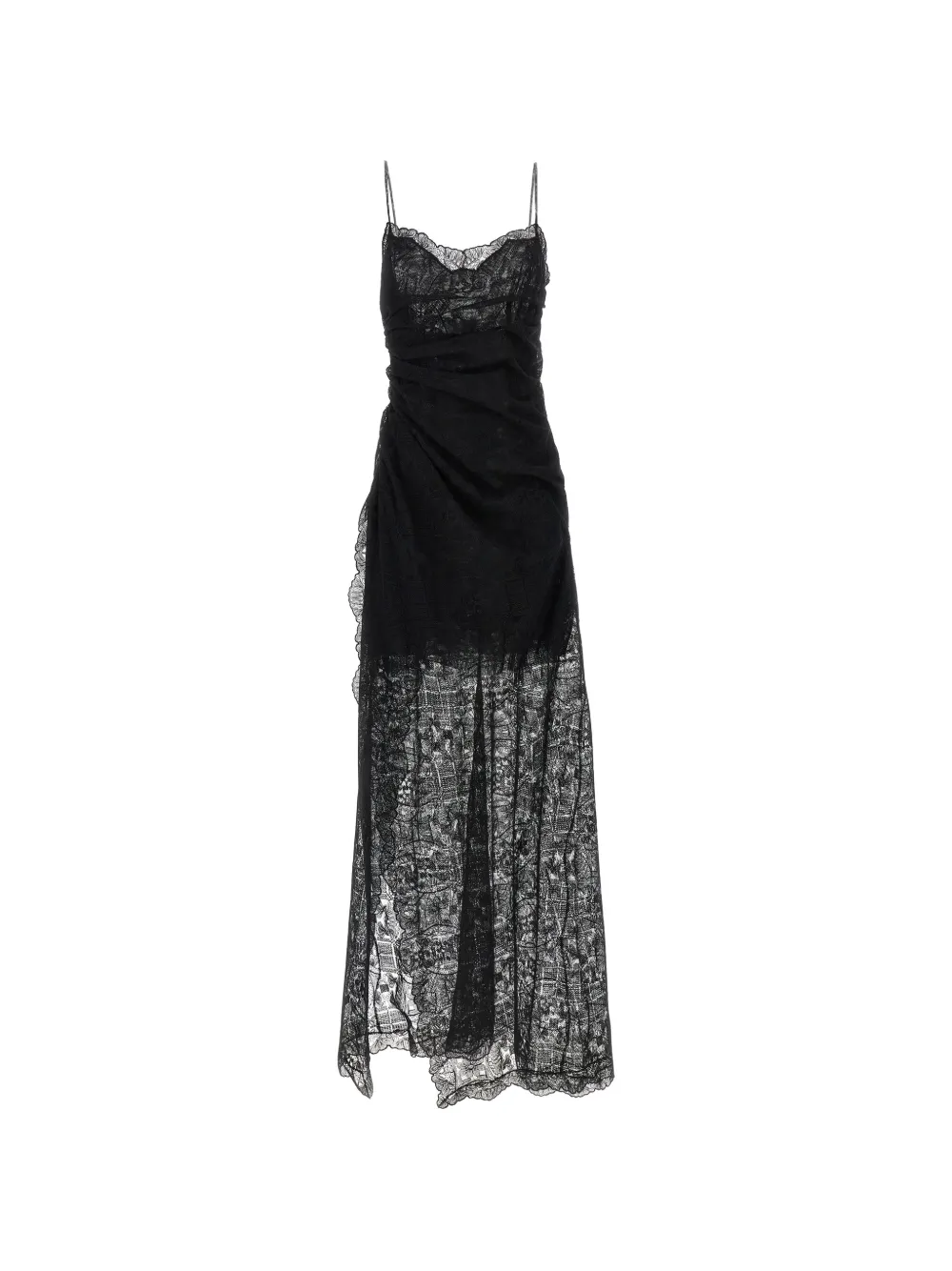 Ermanno Scervino Majolica draped midi dress - Nero