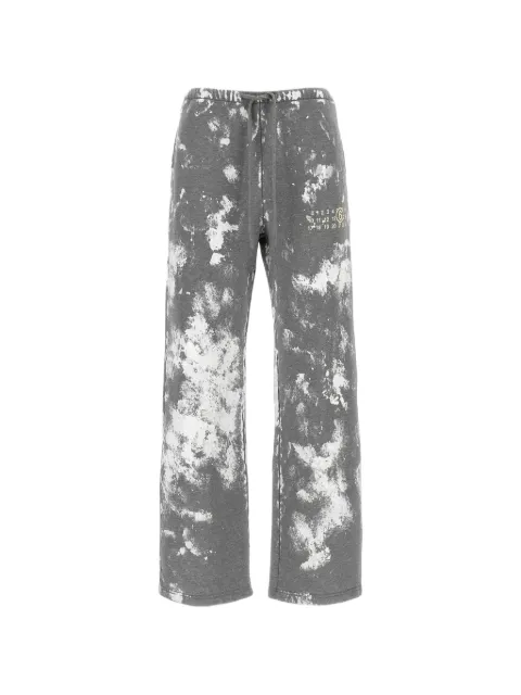 MM6 Maison Margiela Numeric Signature paint-splatter cotton track pants