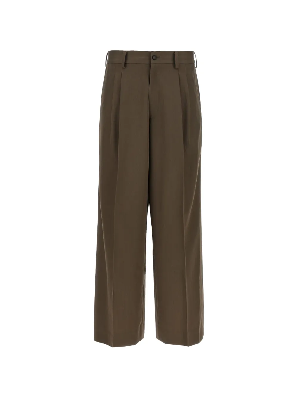 ssstein Easy Long Wide pleated wool trousers - Marrone