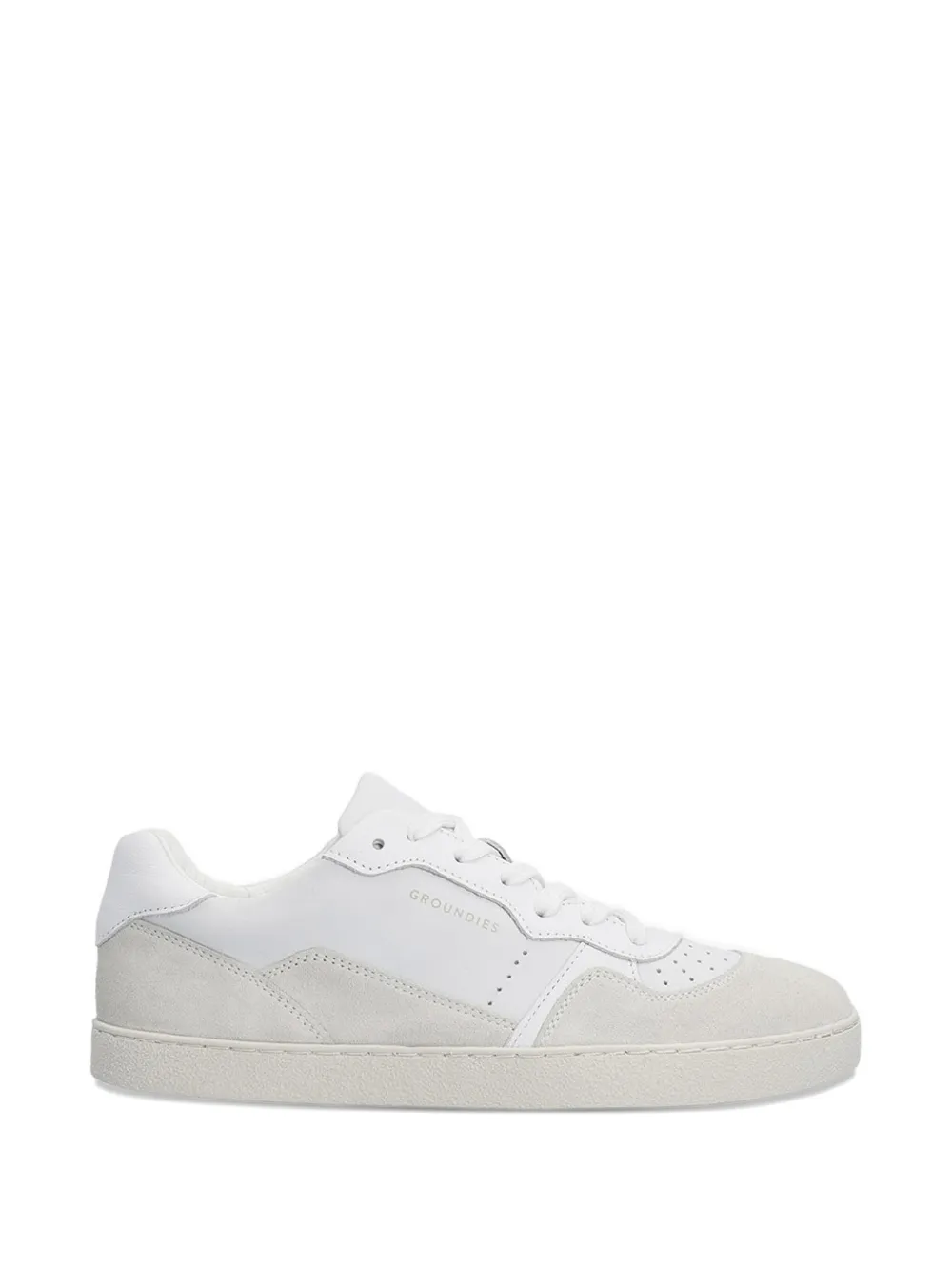 GROUNDIES perforated panelled sneakers - Weiß