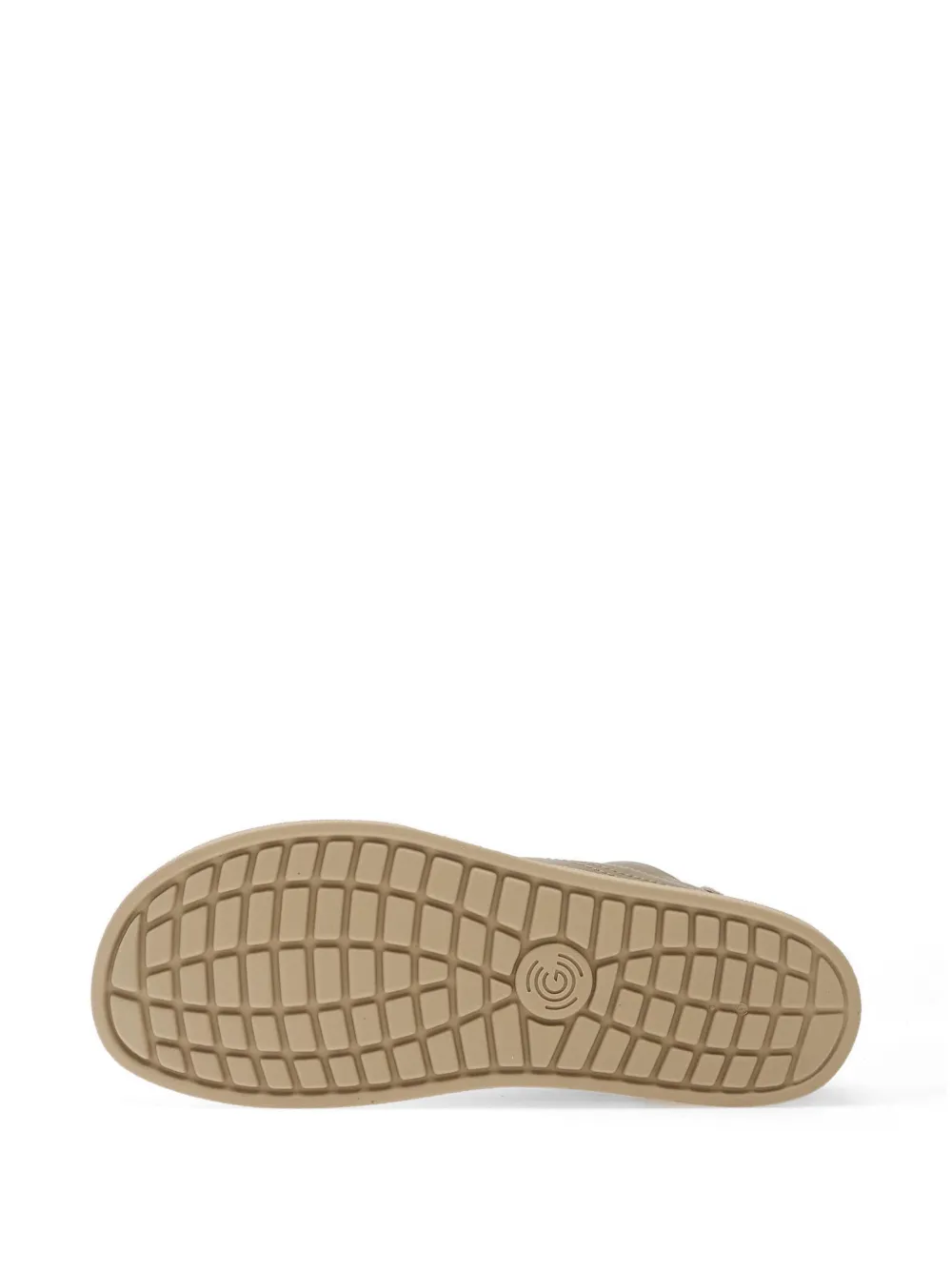 GROUNDIES Panama sneakers met suède vlakken en logoprint Grijs