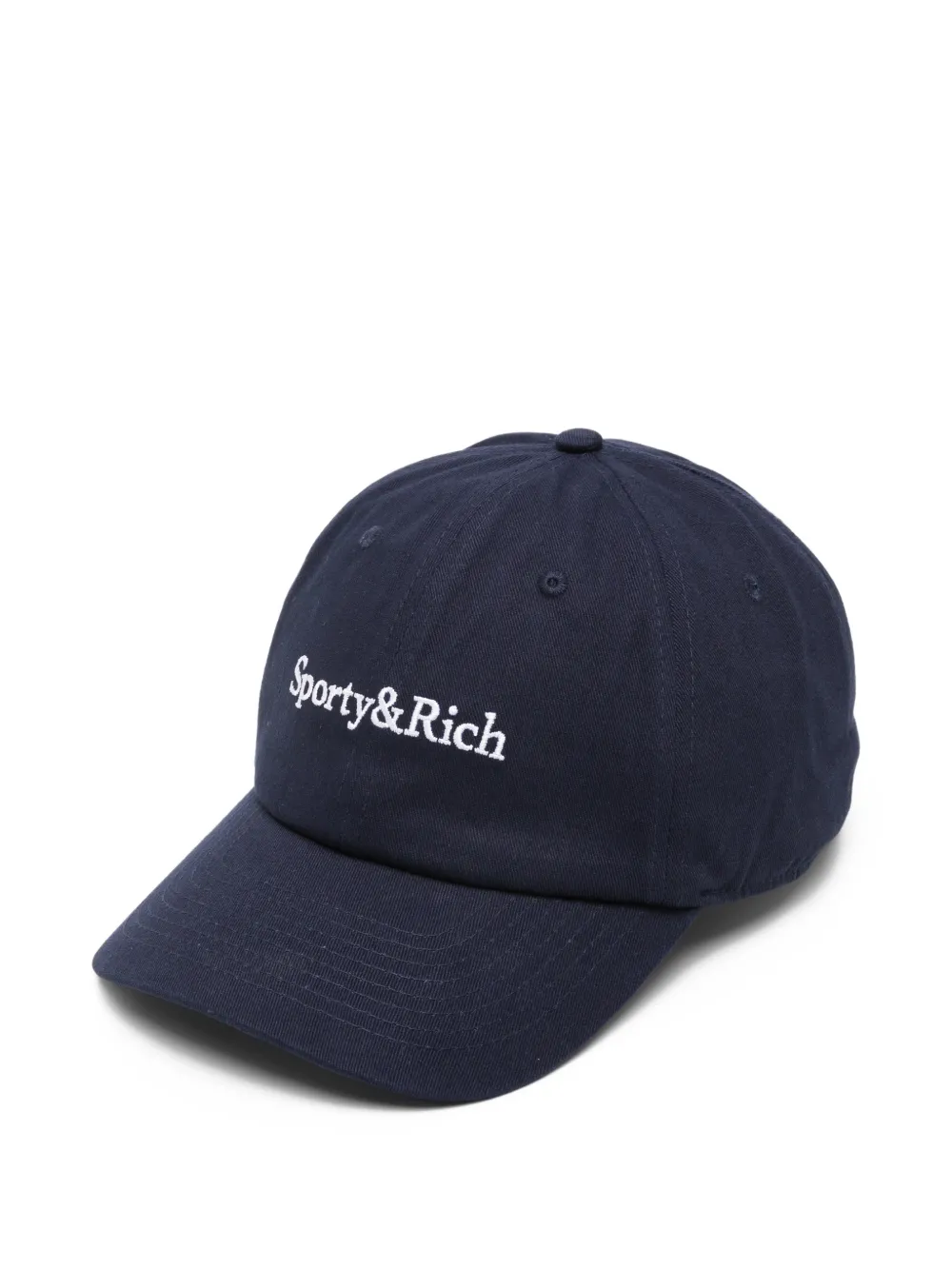 Sporty & Rich Serif logo baseball cap - Blu