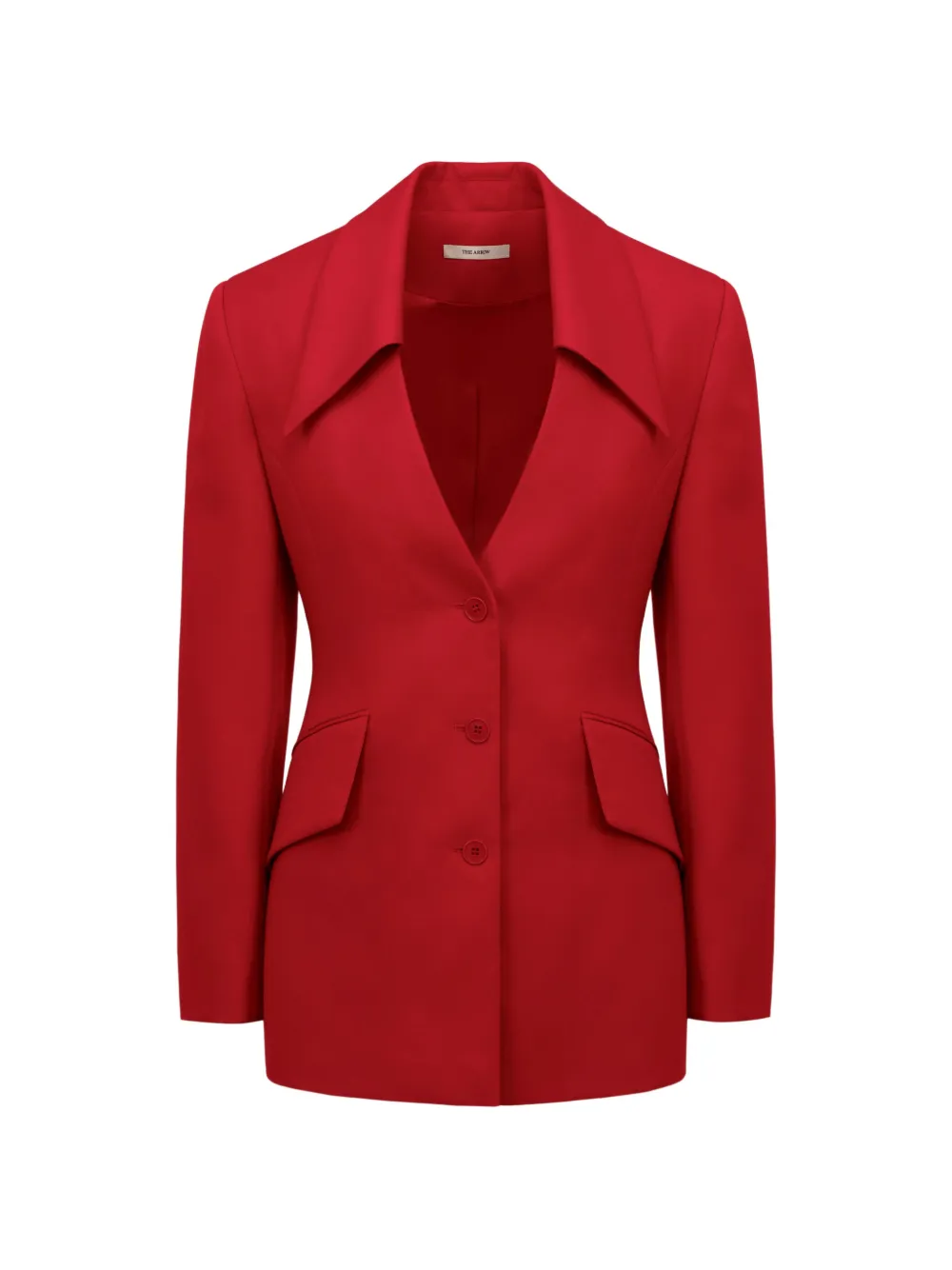 THE ARKOW Natasha pointed-lapel blazer - Red