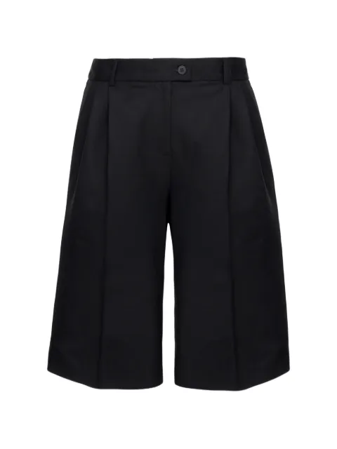 MEDEEA pleated high-waisted shorts