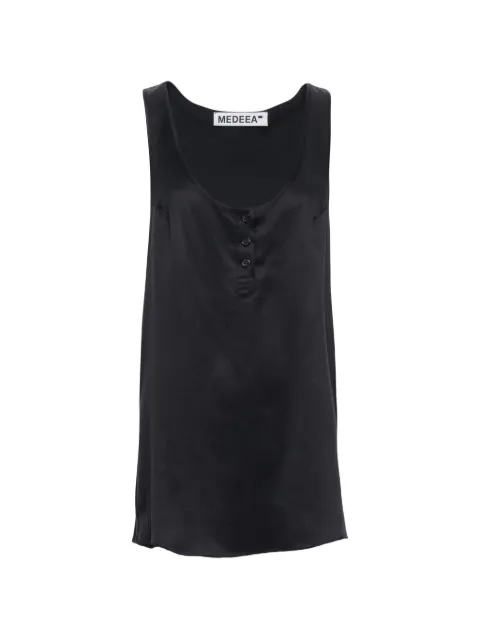 MEDEEA button-front sleeveless mini dress