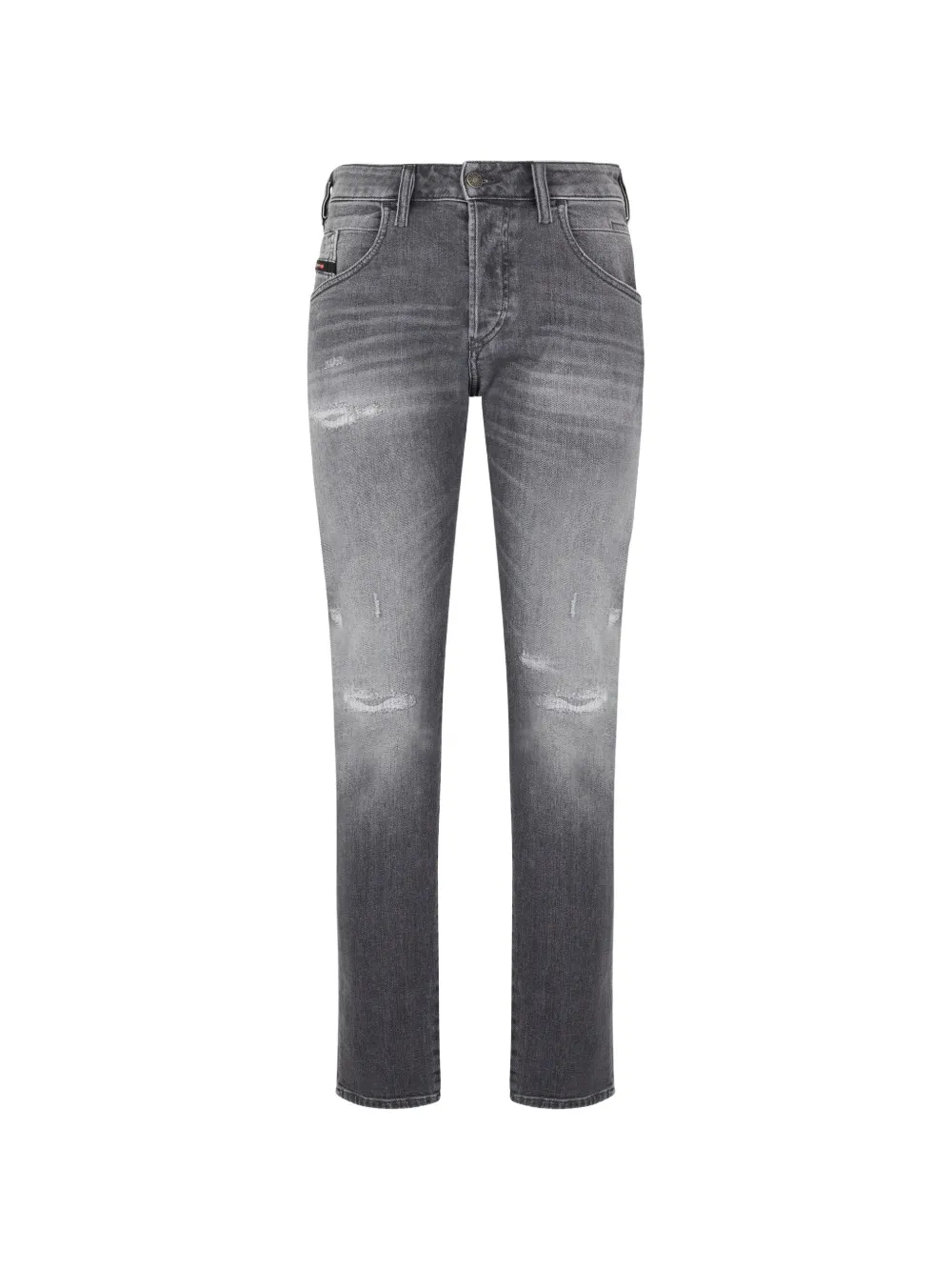 Diesel distressed straight-leg jeans - Grau