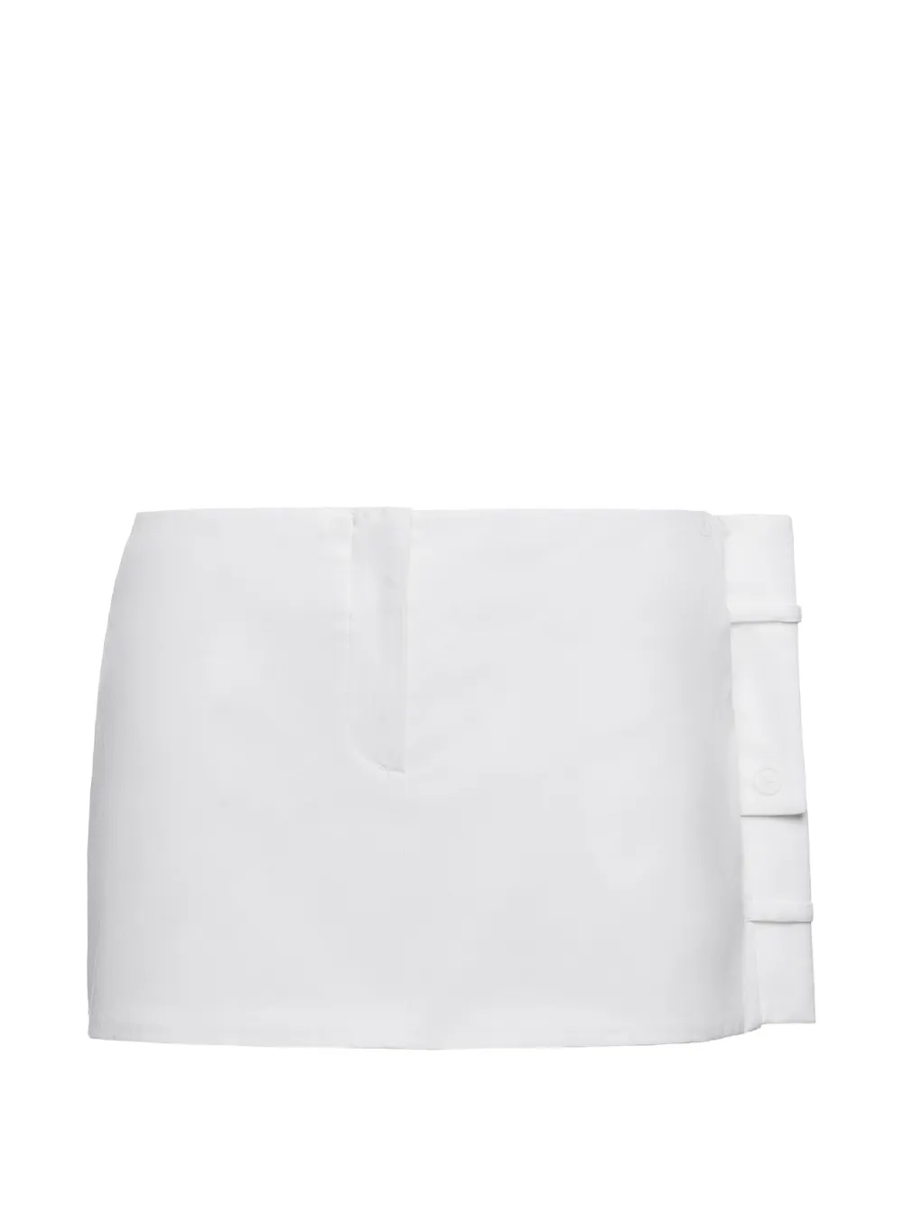 MEDEEA deconstructed waistband mini skirt - Bianco