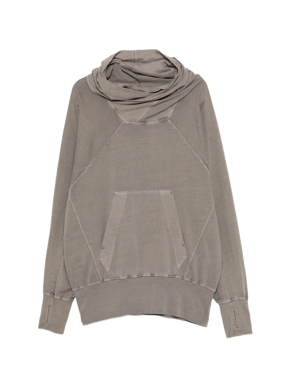 Julius W neck hoodie - Marrone