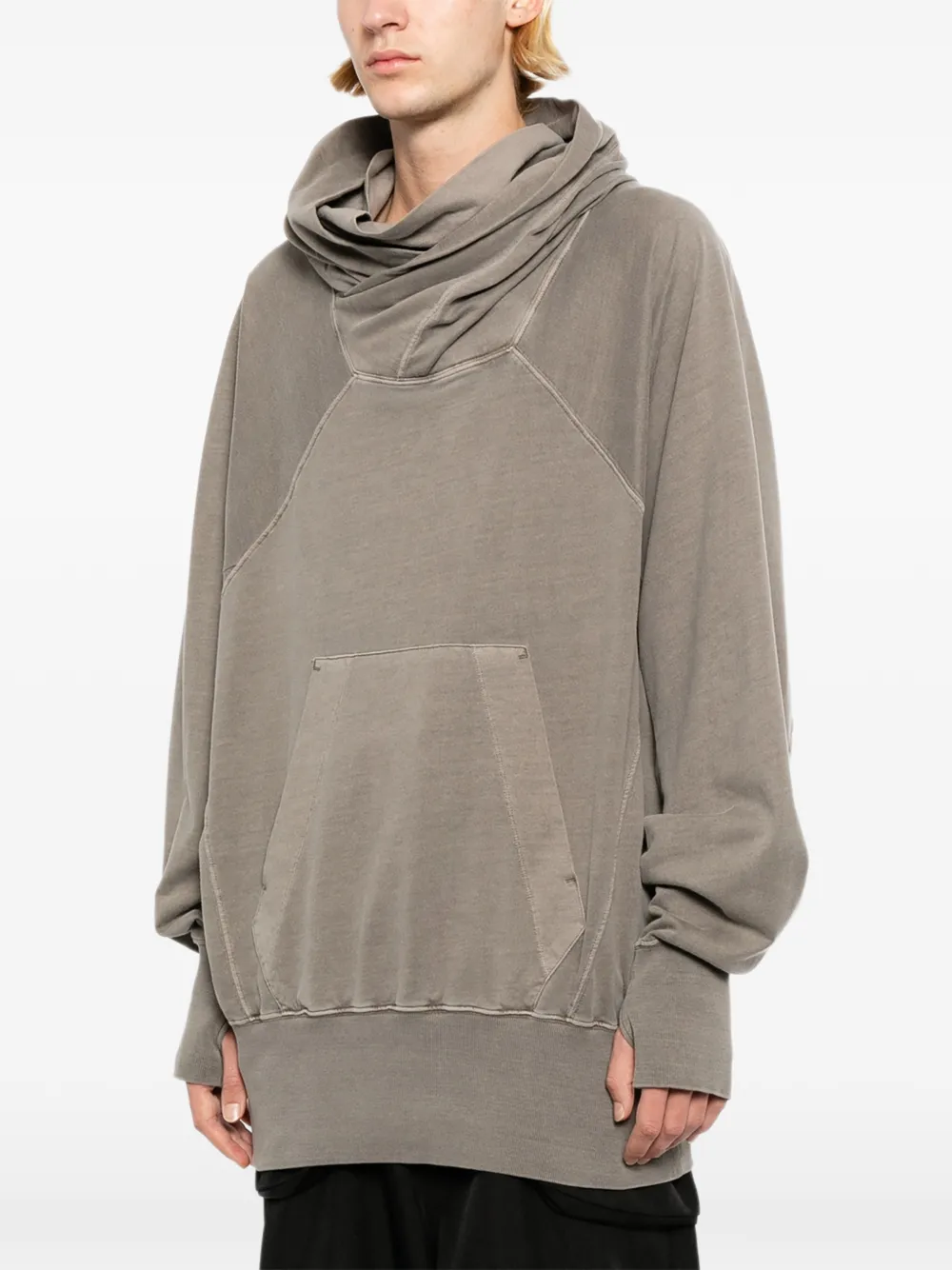 Julius Hoodie met W-hals Bruin