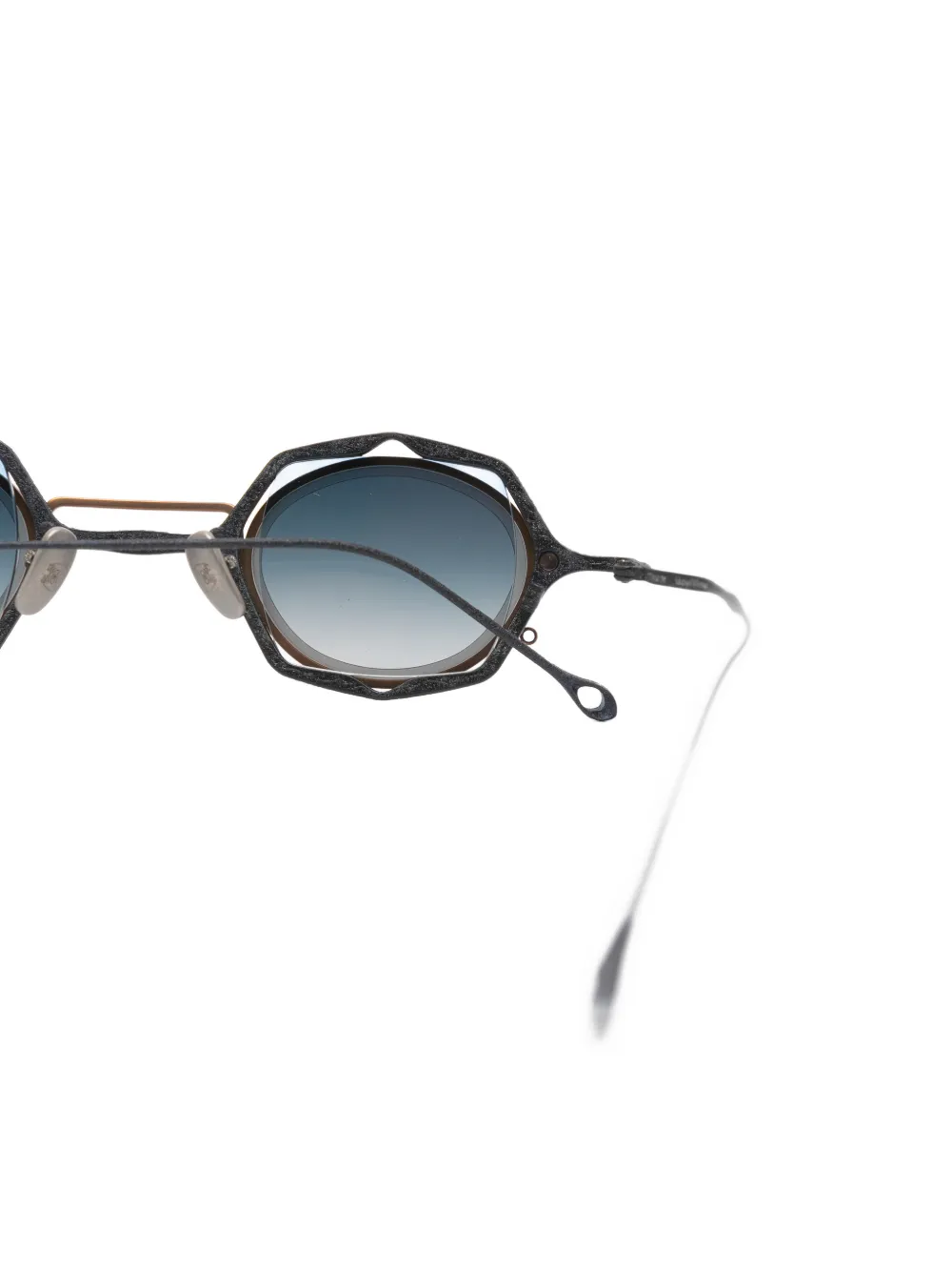 Rigards x Ziggy Chen clip-on zonnebril Blauw
