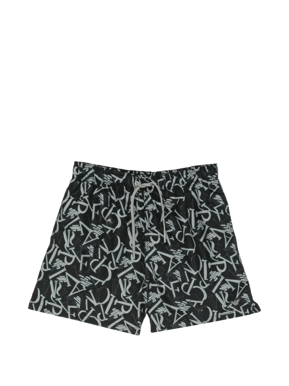 Emporio Armani Costume da bagno con logo - Nero