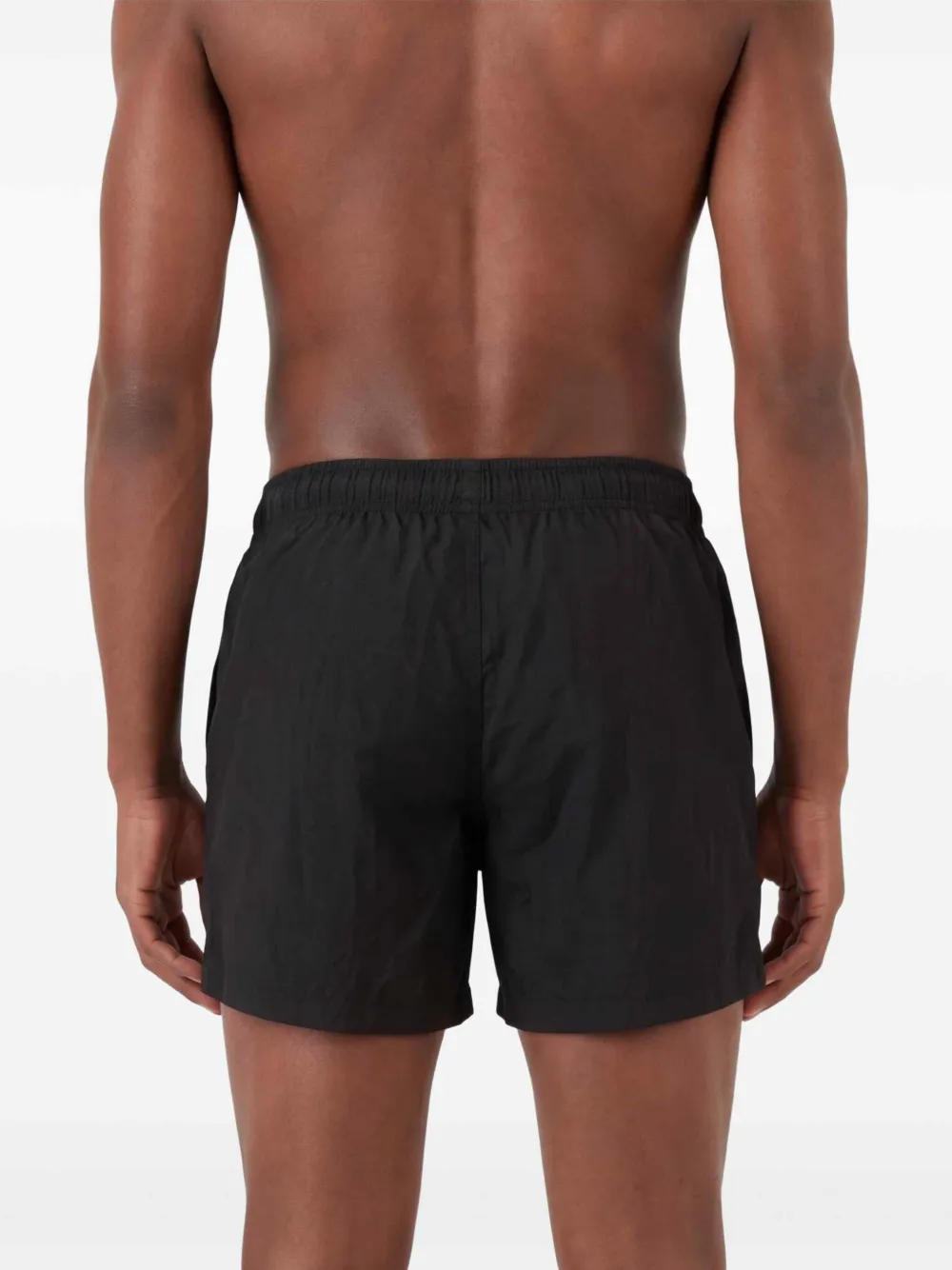 Emporio Armani Zwembroek met geborduurd logo Zwart