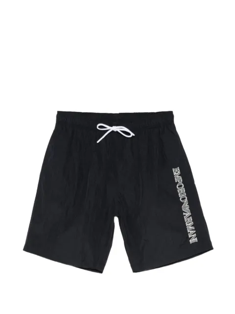 Emporio Armani logo-print drawstring swim shorts