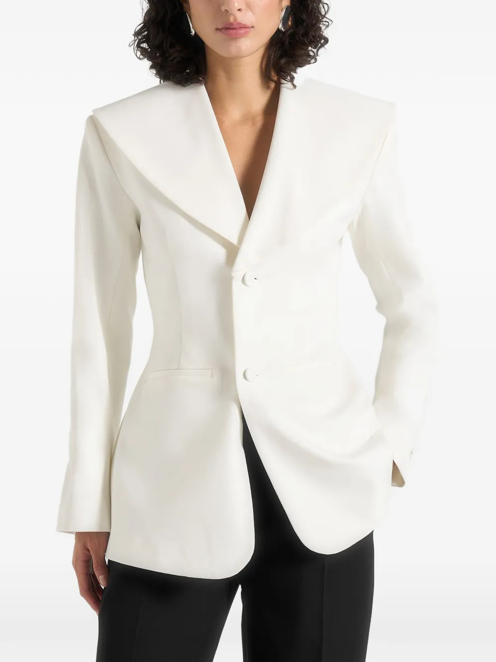 Manière De Voir Emy shawl-collar blazer - Bianco