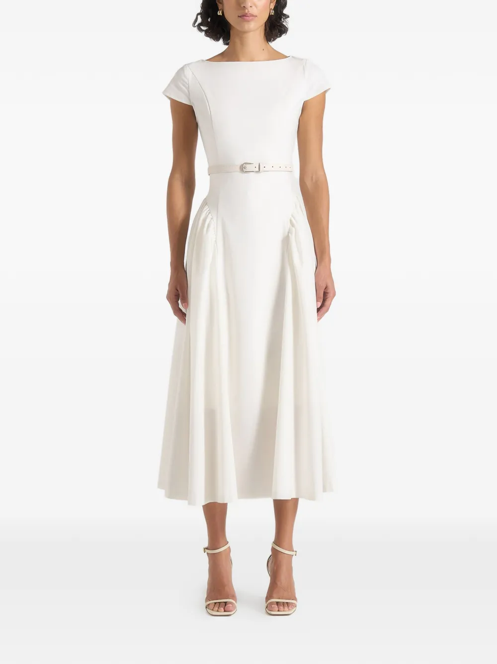 Manière De Voir Gaia pleated-skirt dress - White