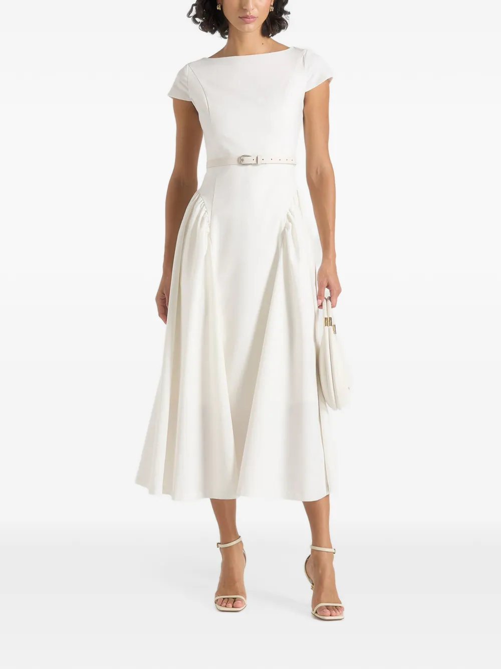 Manière De Voir Gaia pleated-skirt dress - Bianco