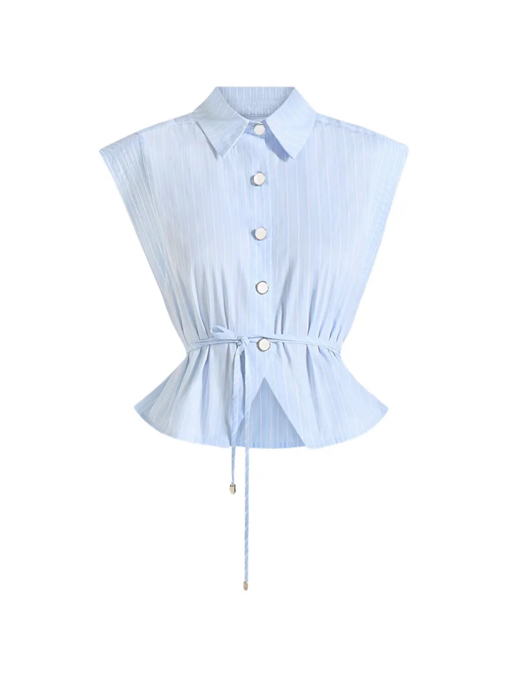 Manière De Voir Malia striped shirt - Blu