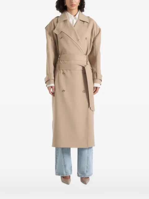 Manière De Voir gabardina Esther en beige con doble cinturón