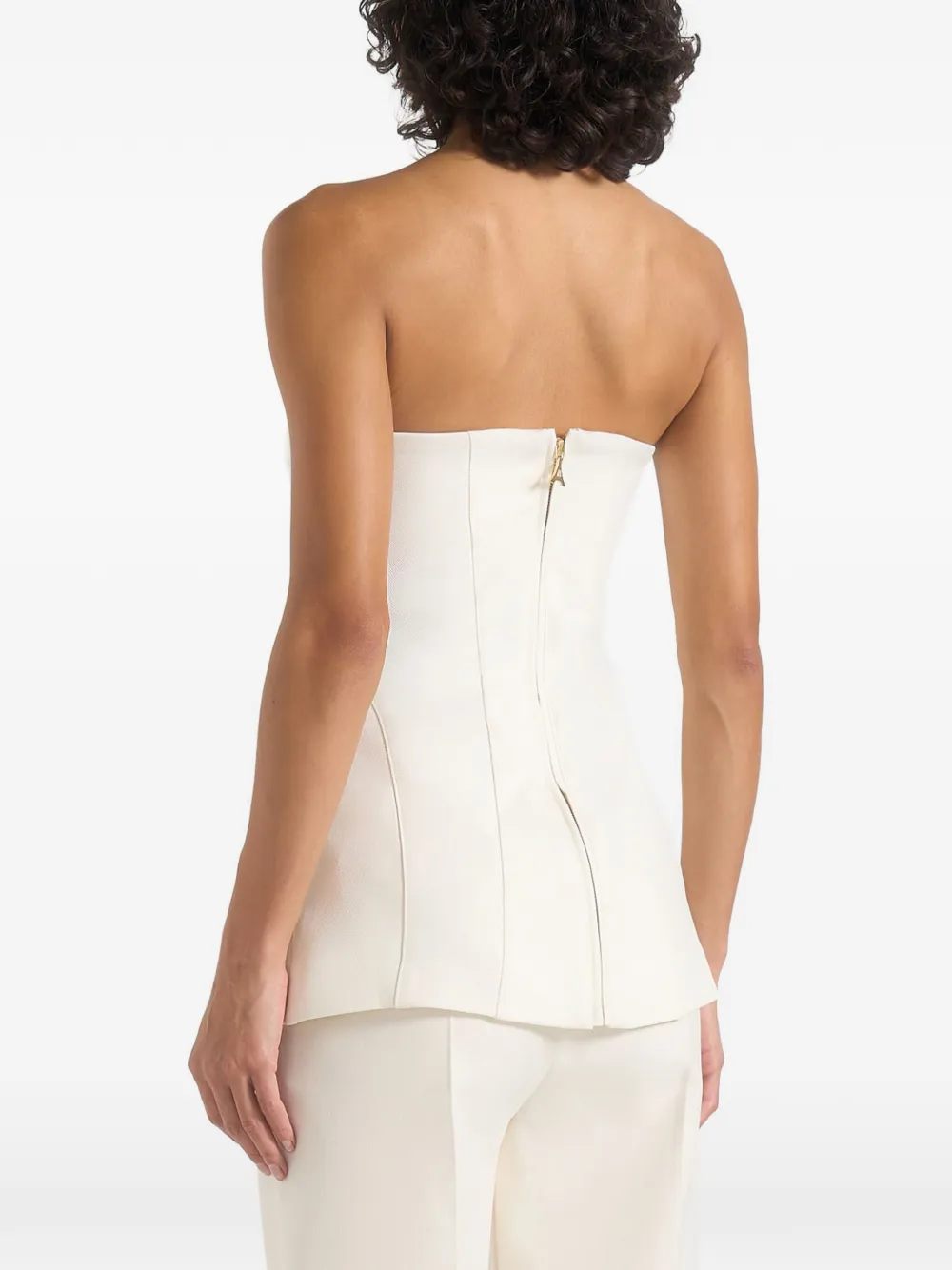 Manière De Voir Viviane bandeau top met gespdetail Beige