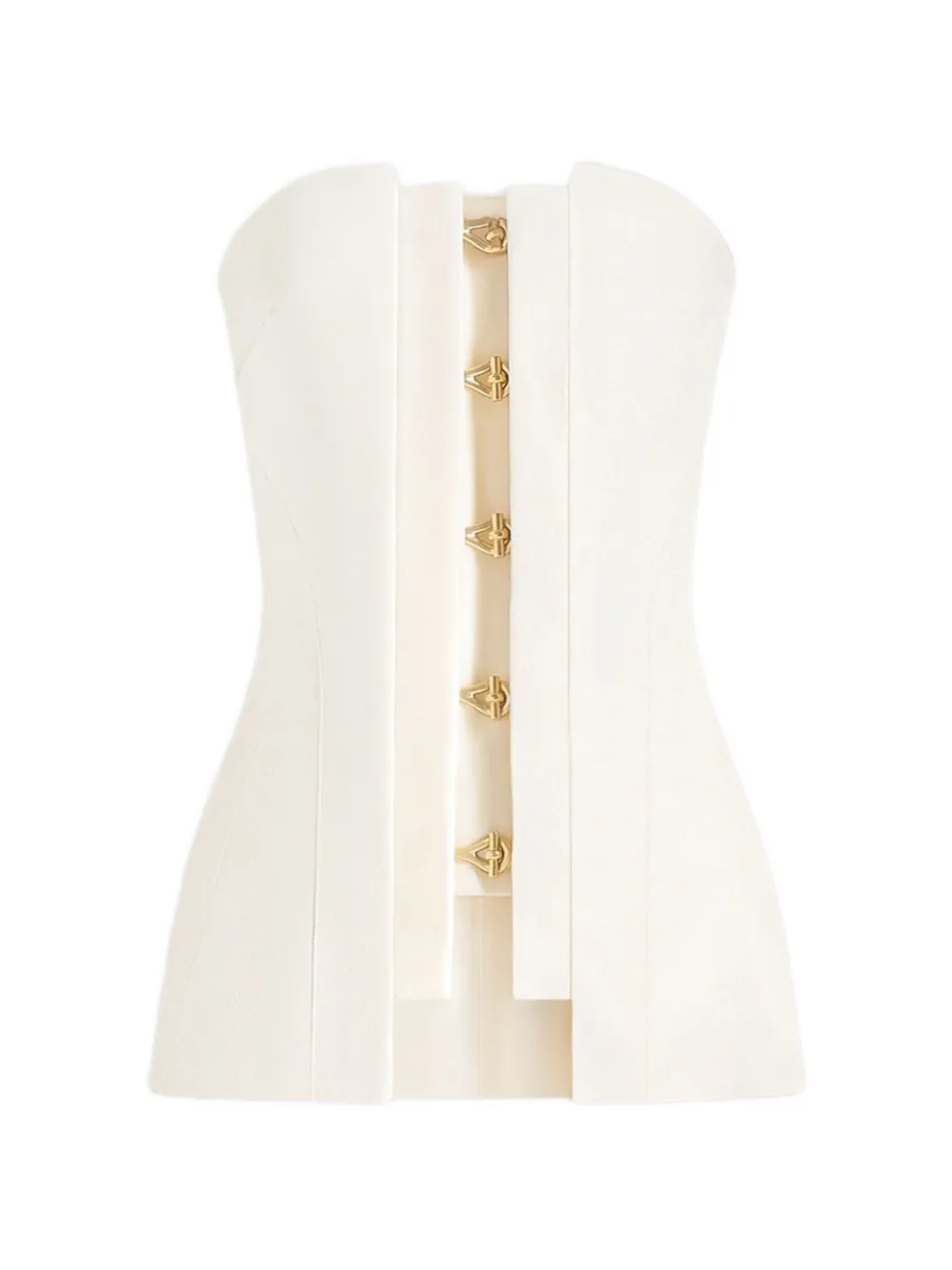 Manière De Voir Viviane clasp-detail bandeau top - Toni neutri