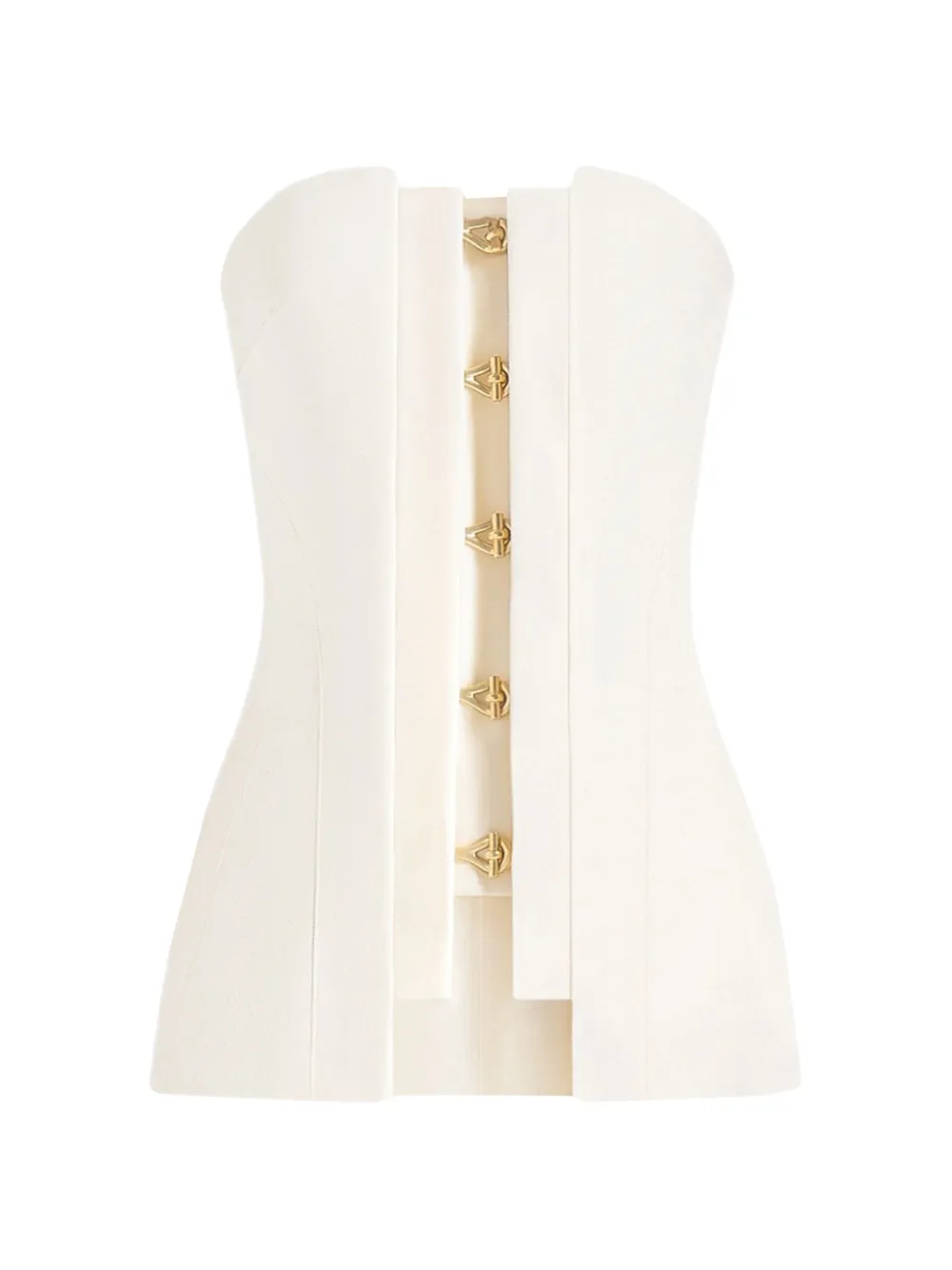 Manière De Voir Viviane clasp-detail bandeau top - Toni neutri