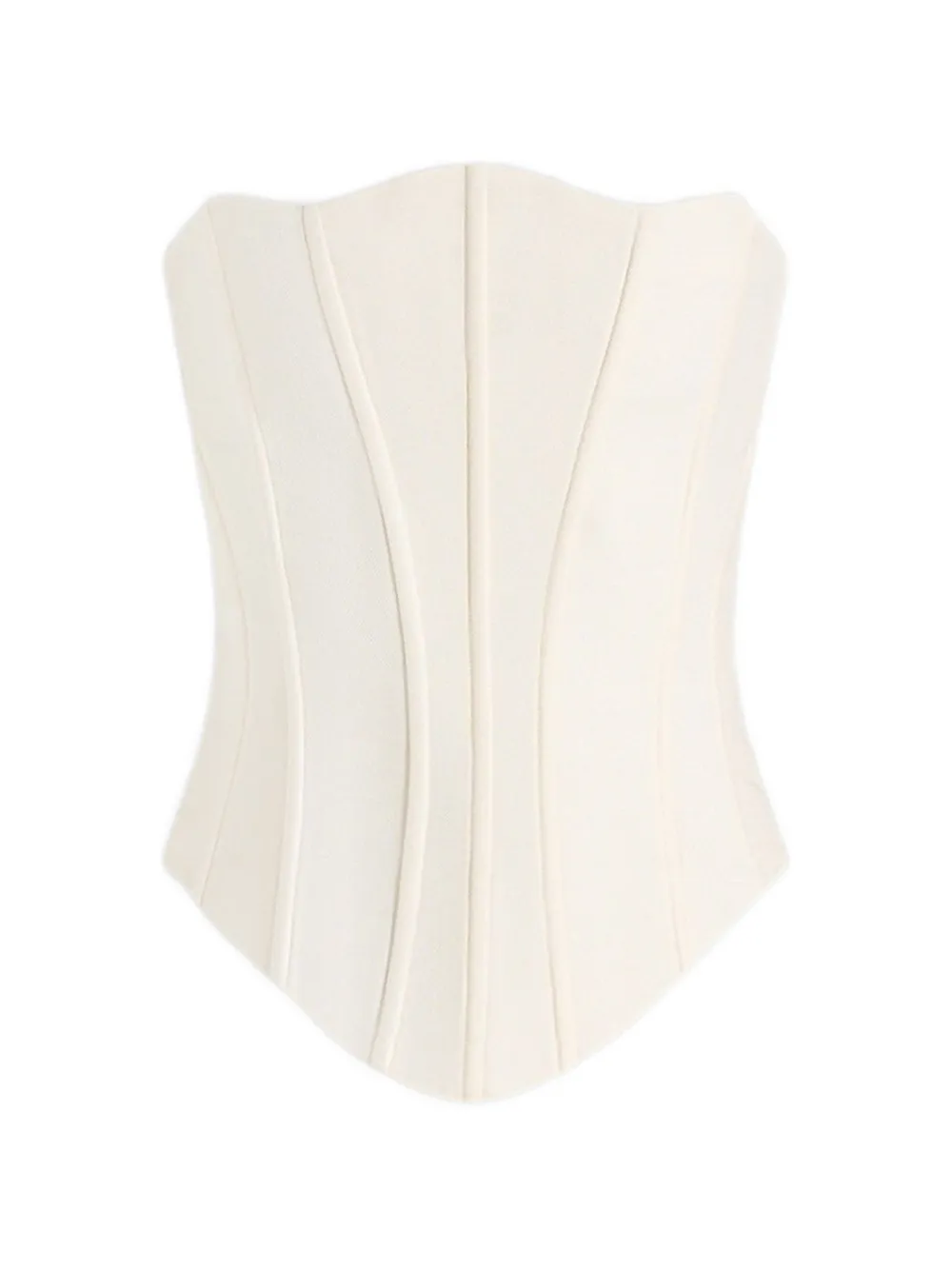 Manière De Voir Scarlett lace-up tailored corset - Nude