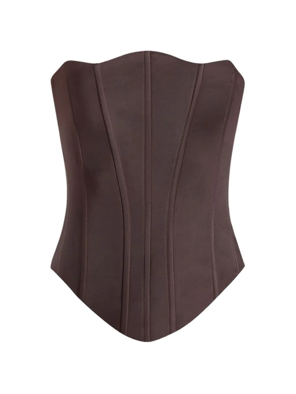 Manière De Voir Scarlett lace-up corset - Braun
