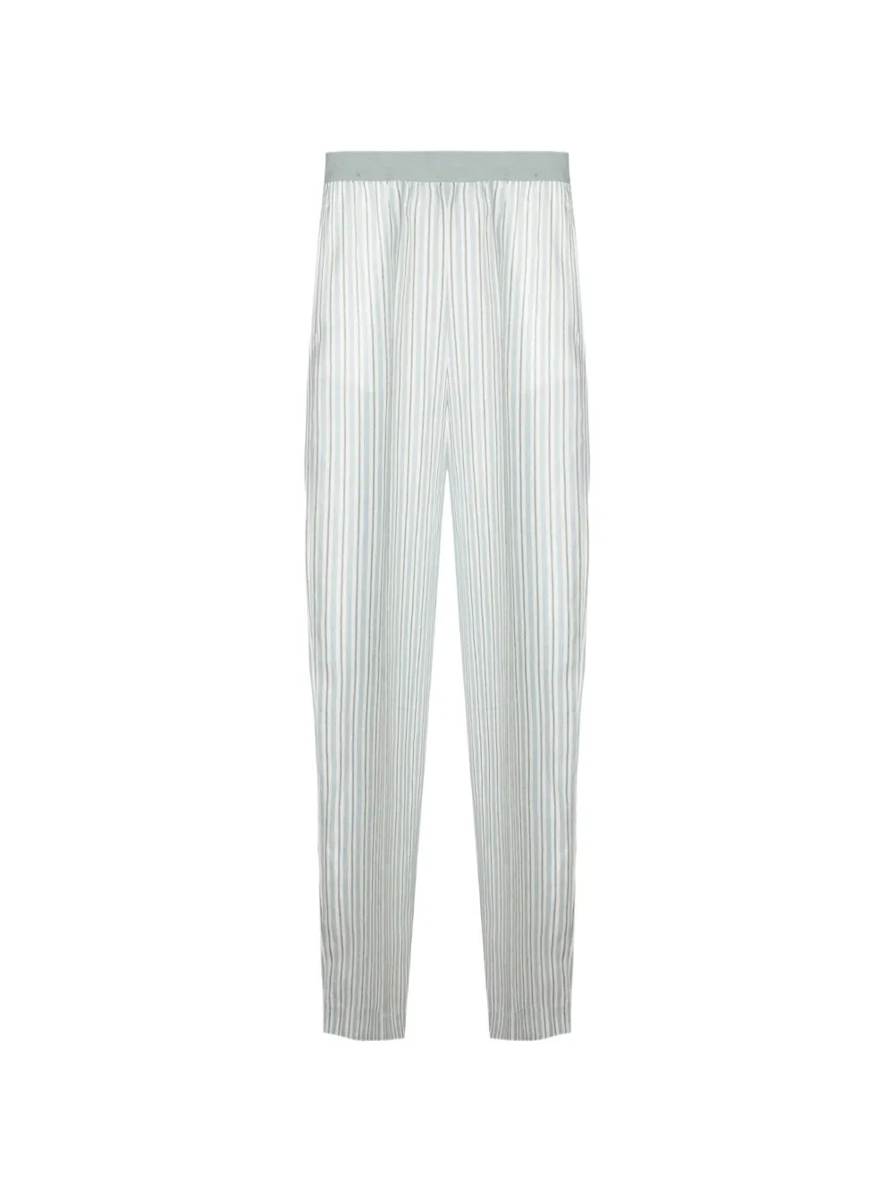 Semicouture striped linen trousers - Blu